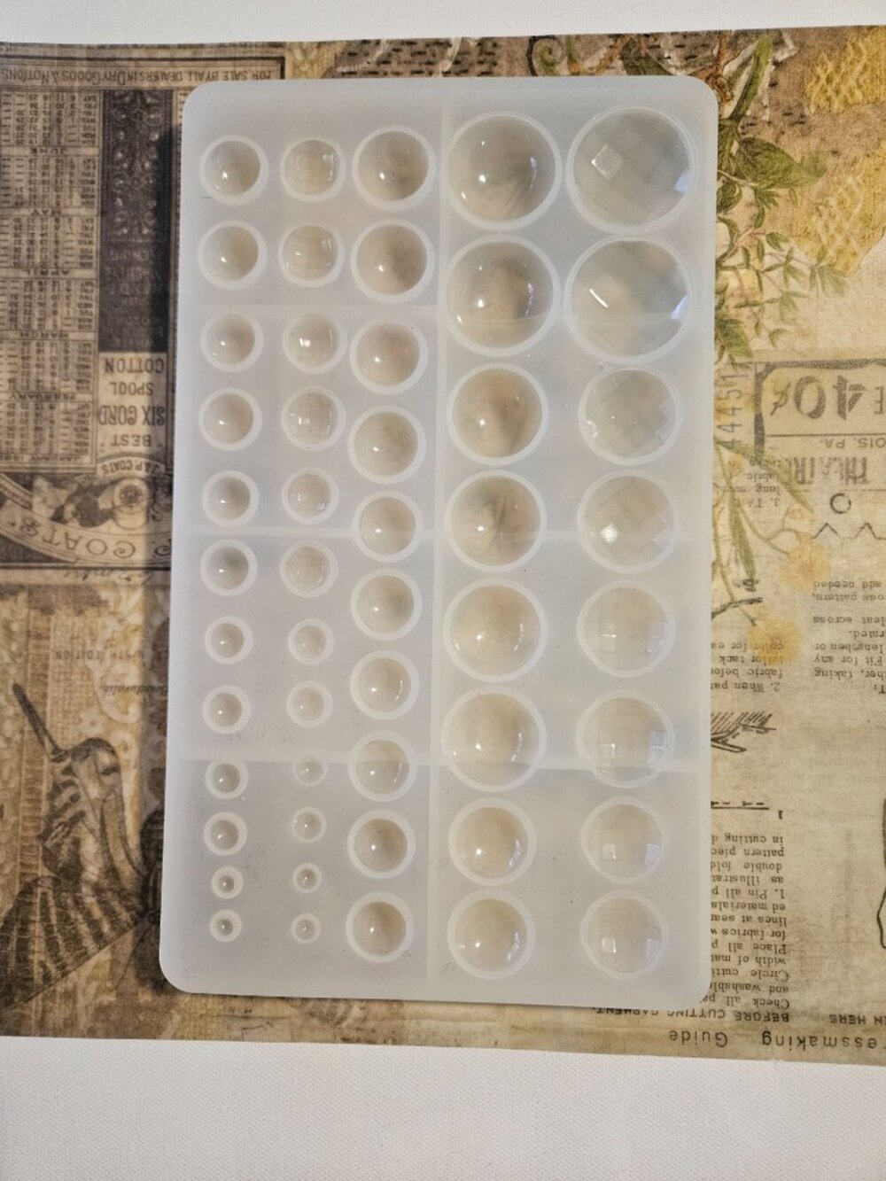 Multi Round Cabochons Silicone Mold